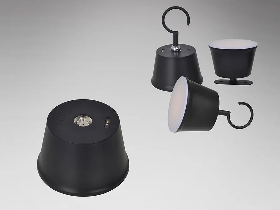 Lampa LED portabila exterior/interior IP54 Cuco neagra