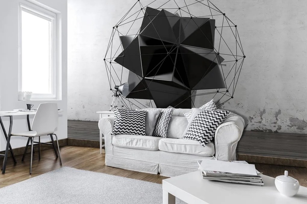 Fototapet - 3D geometrie (254x184 cm)
