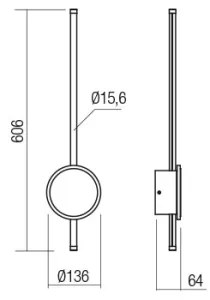 Aplică LED Redo 01-2700 DIAZ LED/18W/230V CRI 90 auriu