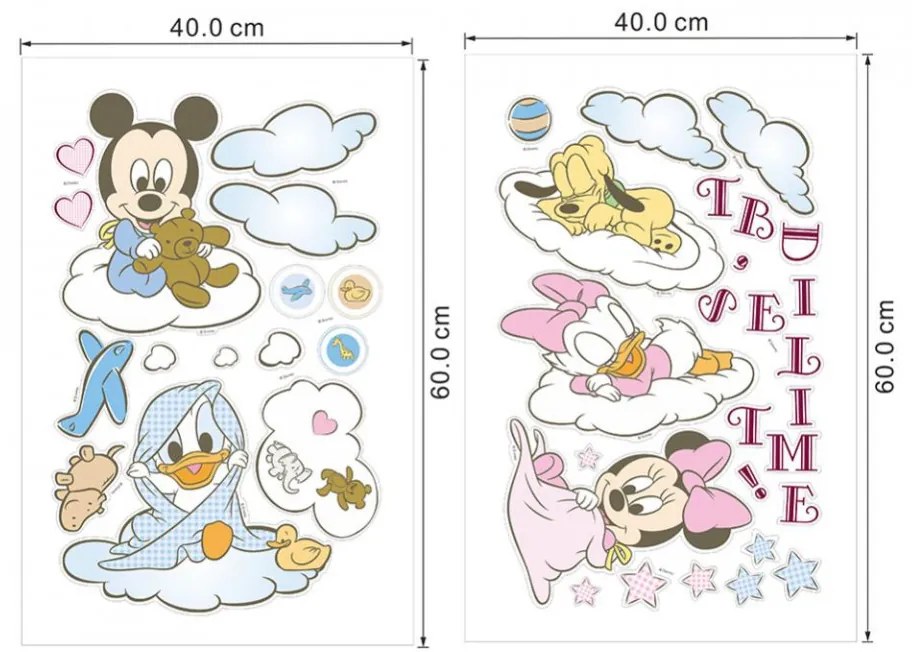 Sticker perete It is Bed Time Disney 120 x 75 cm
