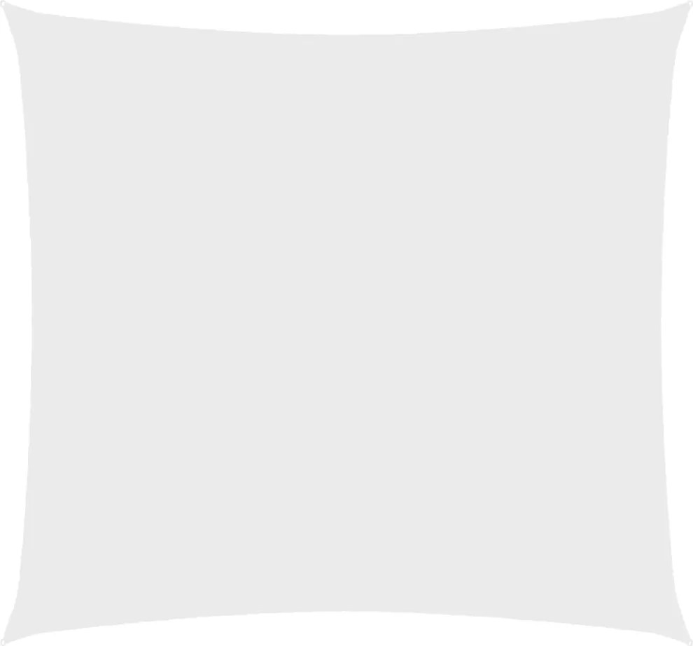 vidaXL Pânză parasolar, alb, 2,5x2,5 m, țesătură oxford, pătrat