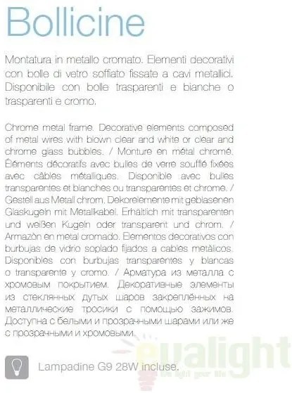 Lustra moderna diametru 50cm Bollicine SP14 093024