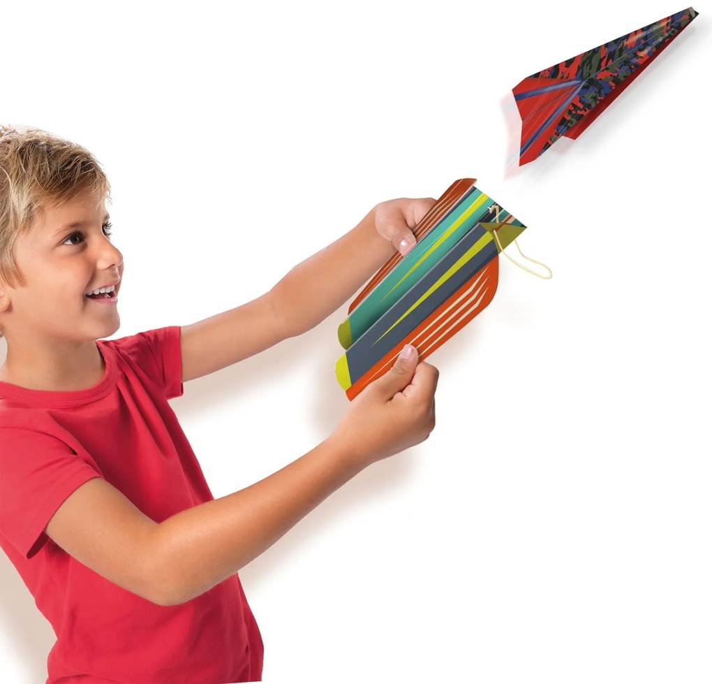 Set creativ copii - Lansator de avioane de hartie