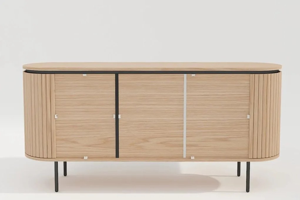 Comoda cu furnir de stejar ATELIER 160cm