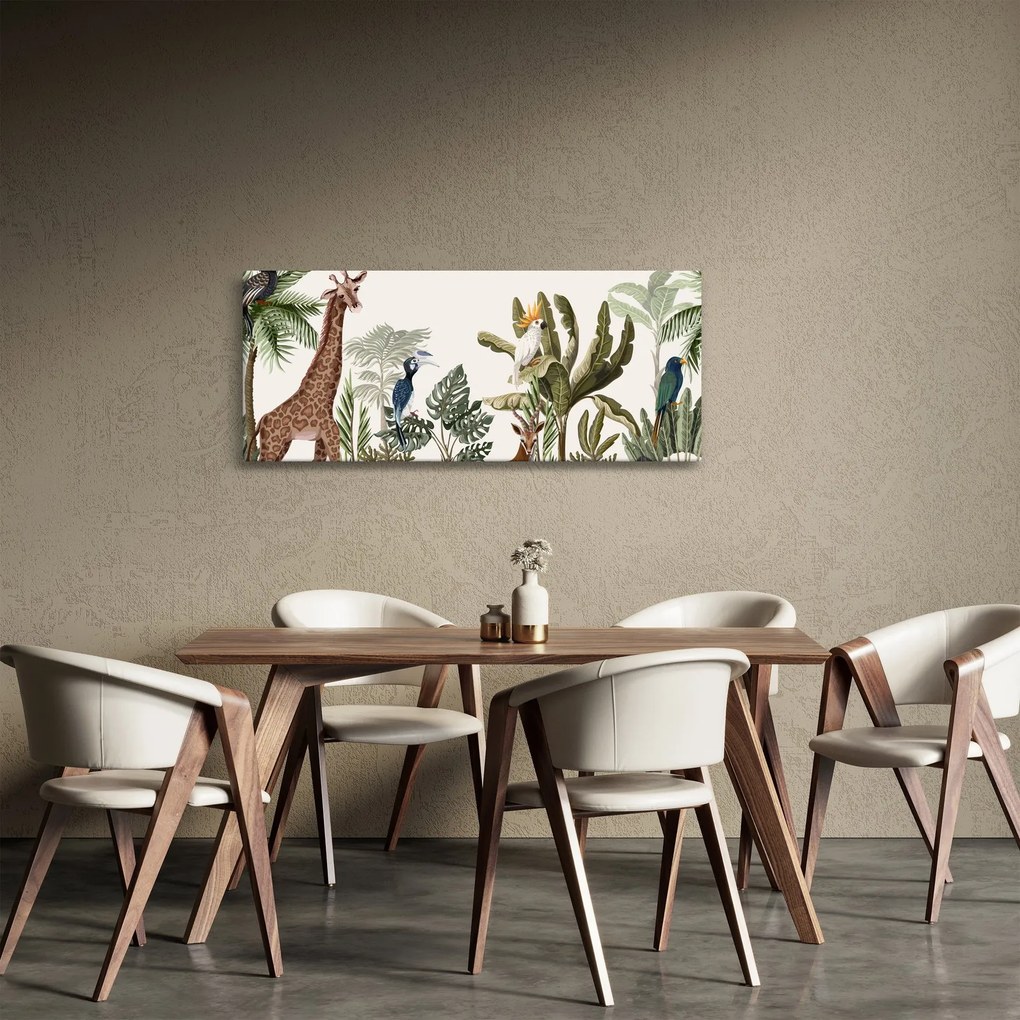 Tablou - Locuitorii africii (120x50 cm)