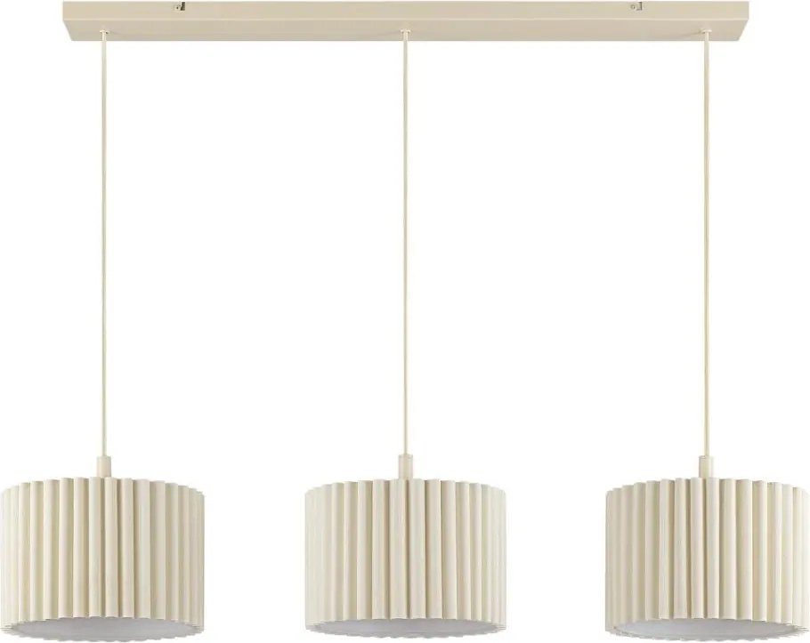 Brilliant - Lustru suspendat pe cablu VELIN 3xE27/20W/230V crem