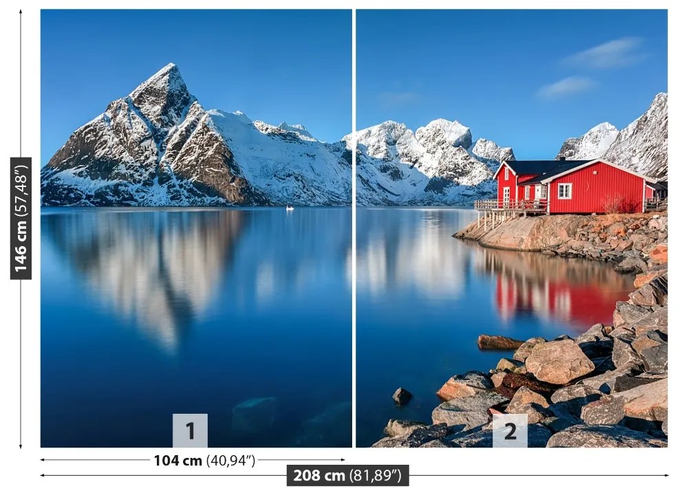 Fototapet Lofoten Norvegia