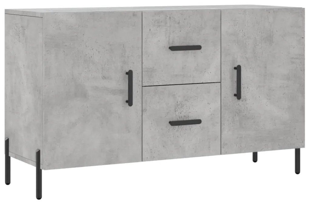 828184 vidaXL Servantă, gri beton, 100x36x60 cm, lemn compozit