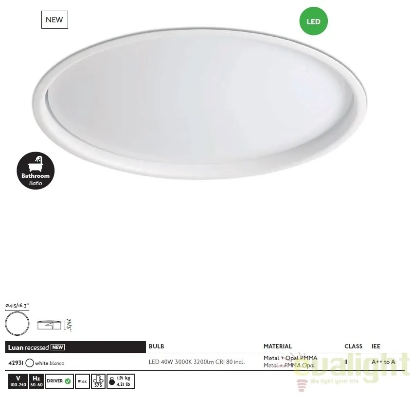 Plafoniera LED design modern LUAN 42931