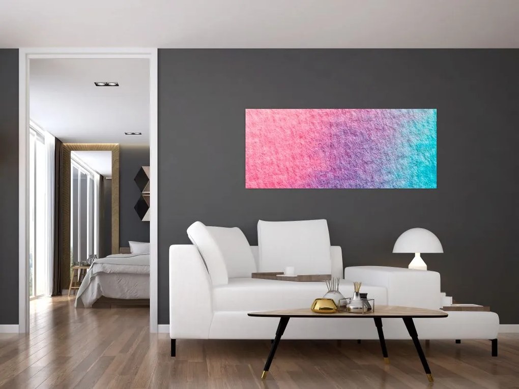 Tablou cu textură colorată (120x50 cm)