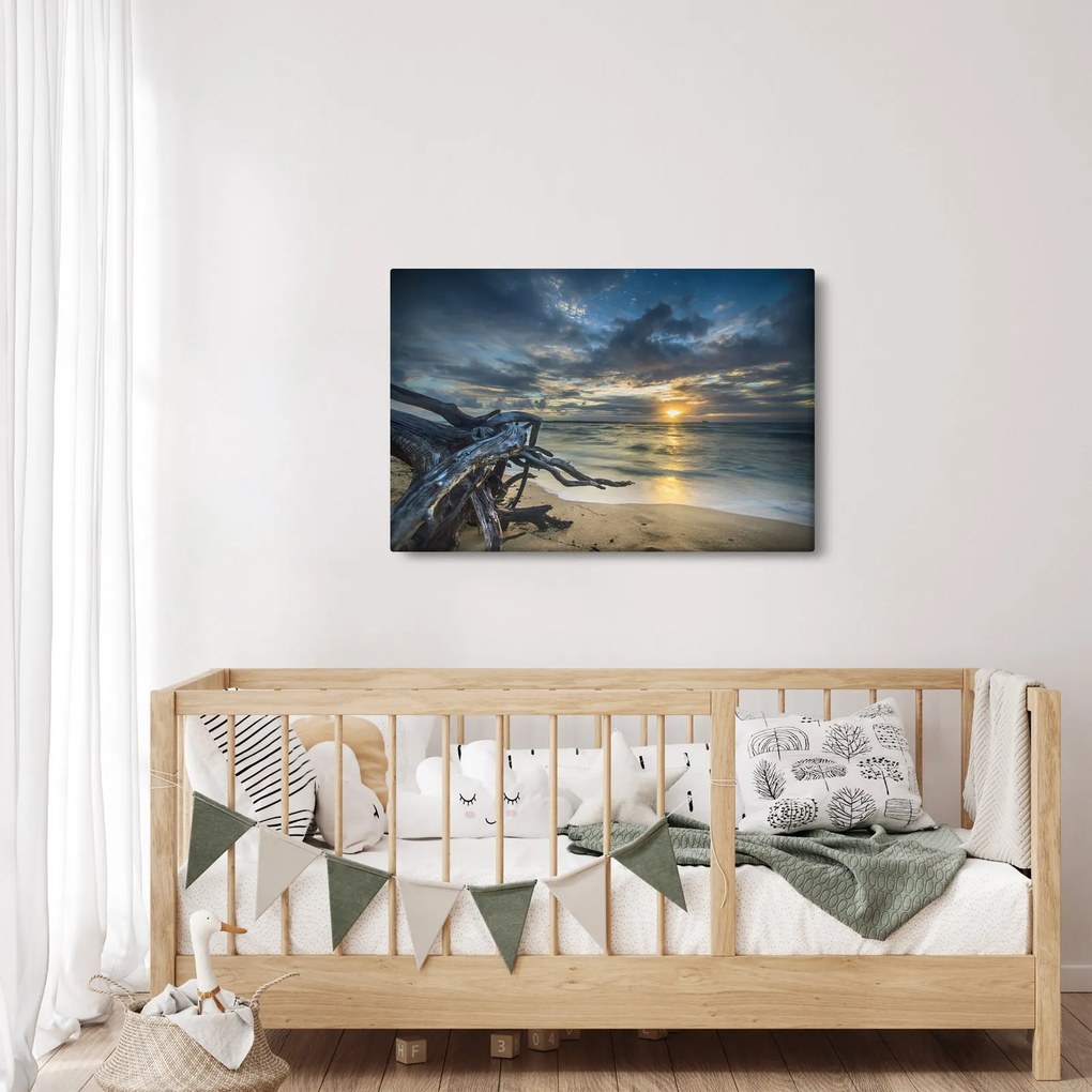 Tablou cu marea în apus de soare (90x60 cm)