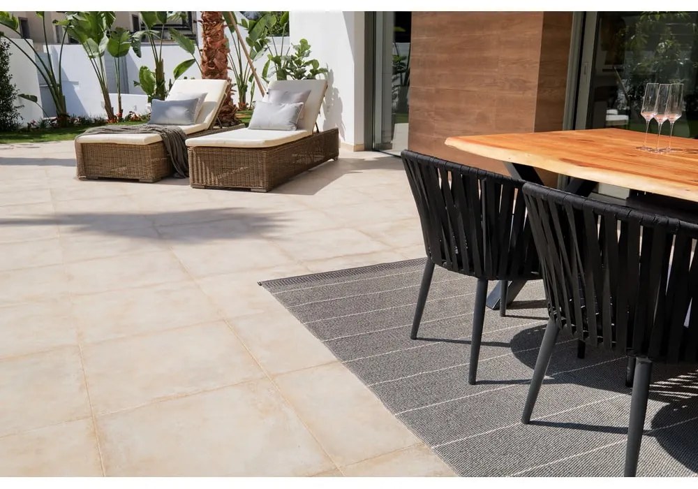 Covor tip traversă pentru interior și exterior gri 60x200 cm Belle Concrete – Pappelina