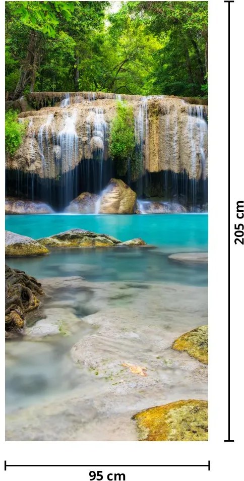 Fototapet pentru ușă - Cascadele (95x205cm)