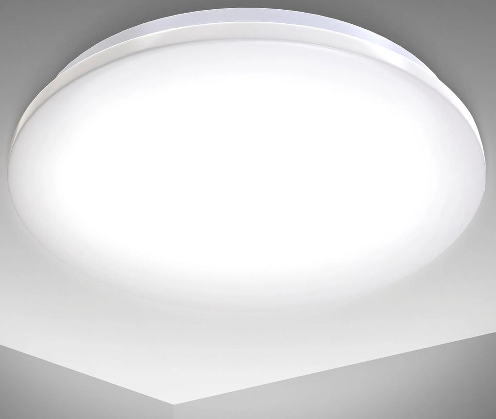 BKLICHT LED Plafoniera alba 29/7 cm