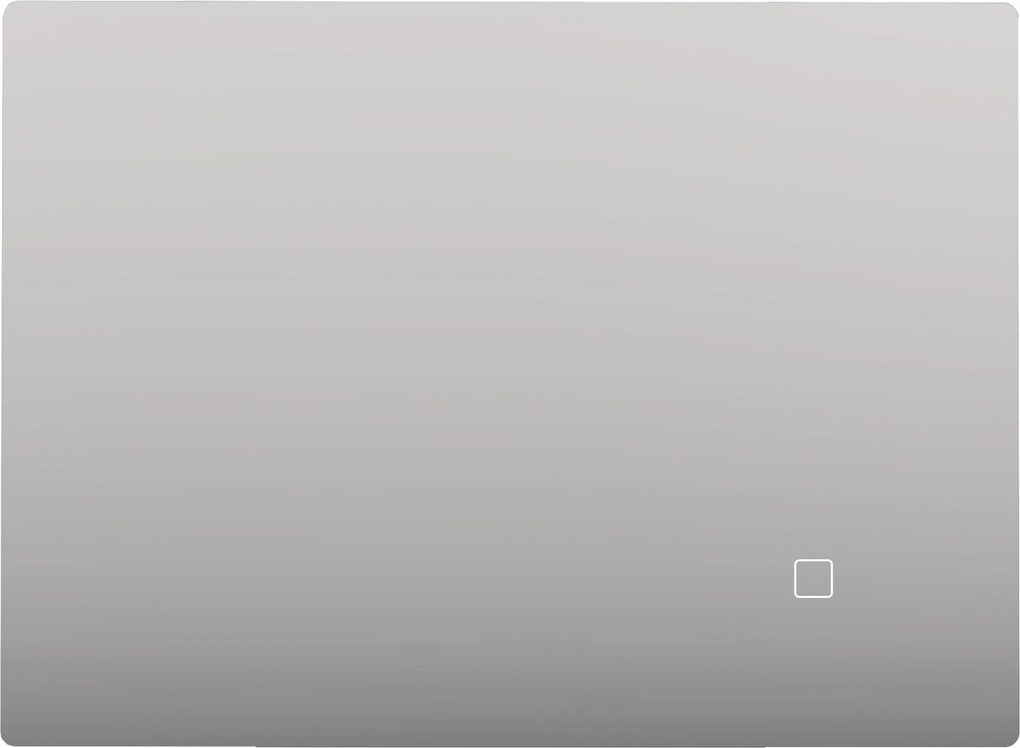 HOMCOM Oglindă de Baie cu LED 60x80 cm, 3 Culori, Intensitate Reglabilă, Memorie, Antiaburire, Comutator Tactil | Aosom Romania