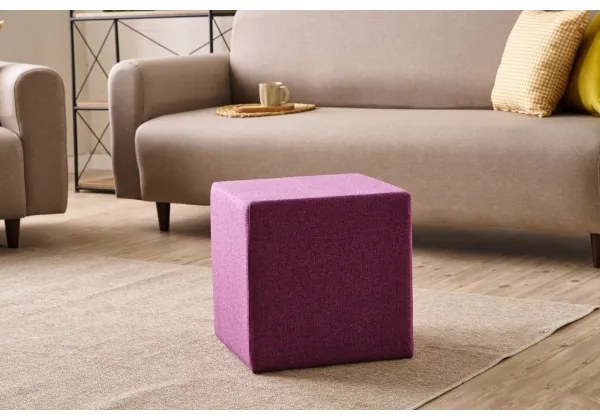 Taburet CUBI 40 x 40 cm, roz