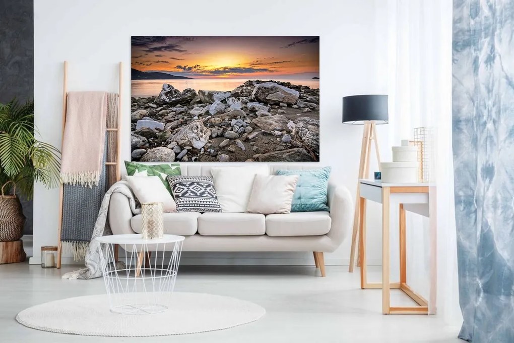 Tablou Peisaj apus la mare - 90x60cm