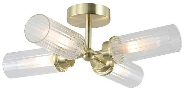 Plafoniera baie metal alama satin IP44 Imperial 4L