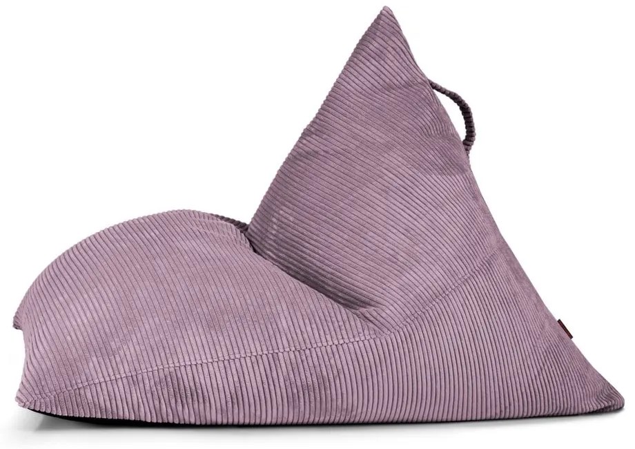 Fotoliu bean bag mov cu tapițerie din catifea reiată Razz – SLOWDOWN