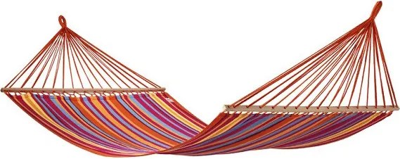 Hamac Muhler GMXGC001, 200 x 80 cm, Pana la 120 kg, Bare din lemn, Bumbac + poliester, Multicolor