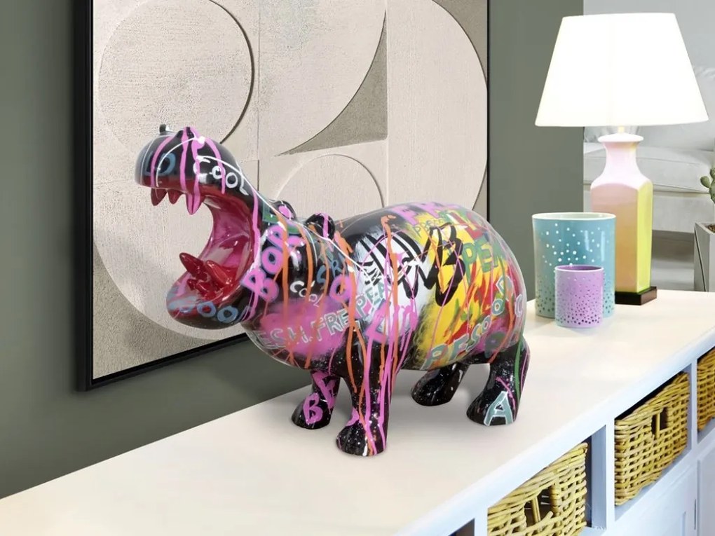 Figurina design decorativ Hippo