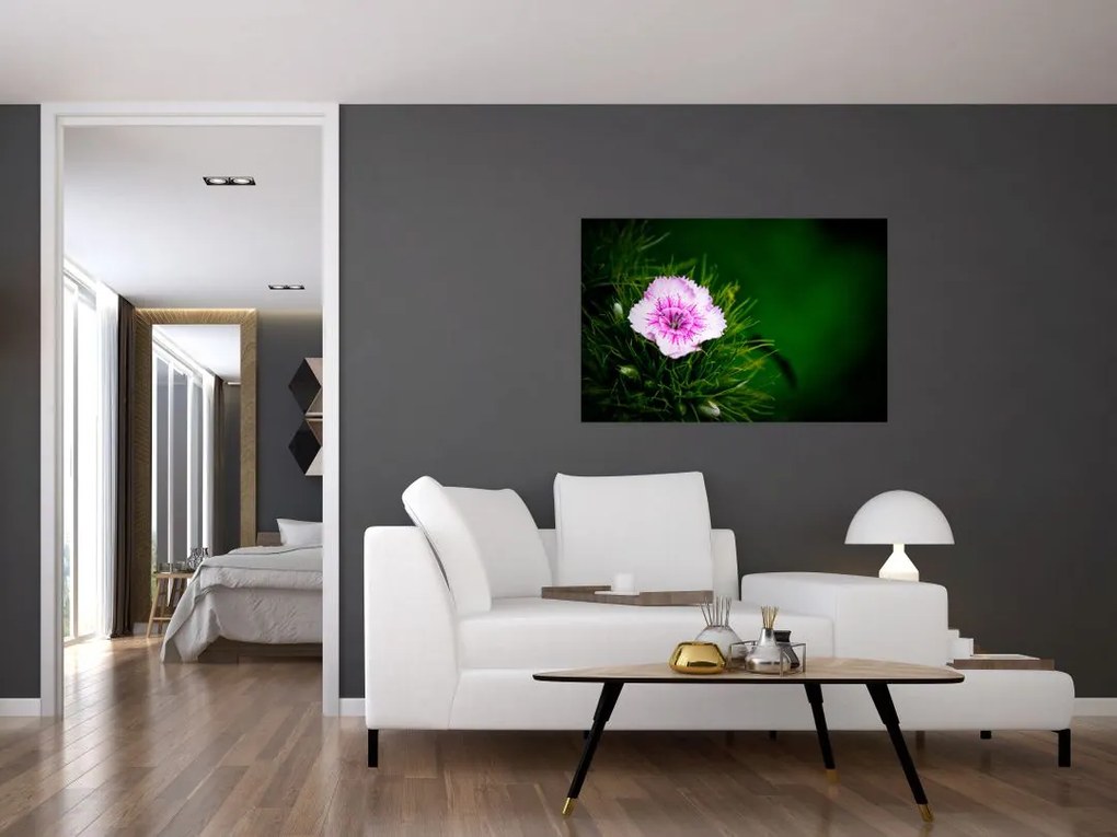 Tablou cu floare roz (90x60 cm)