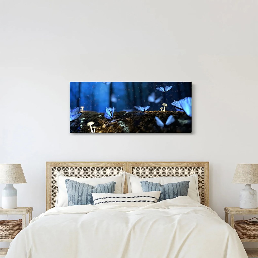 Tablou cu fluturi alabstre (120x50 cm)