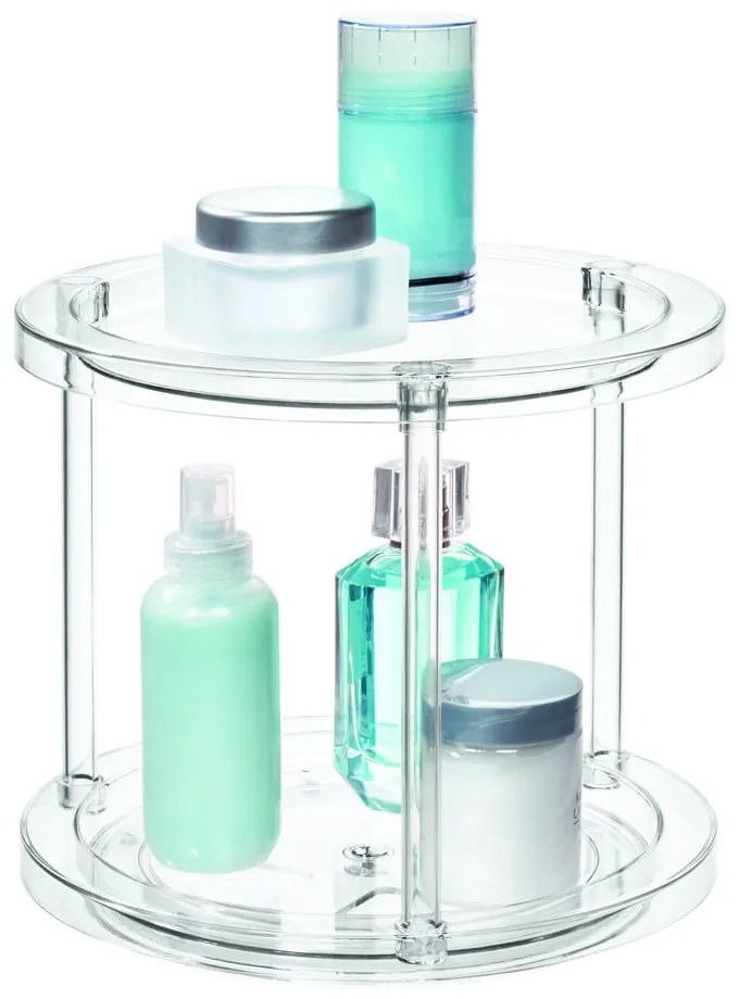 Suport rotativ pentru recipiente cosmetice iDesign The Home Edit, ⌀ 24,1 cm