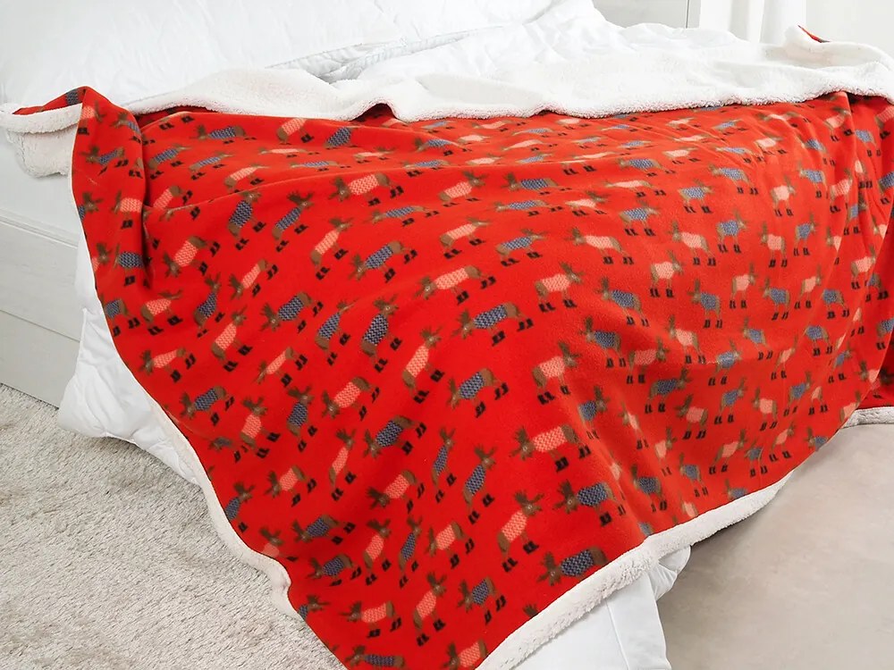 B.E.S. Petrovice Pătură din lână Buffalo Sobíci,150 x 200 cm