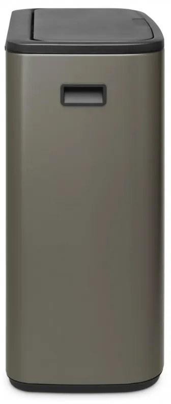 Cos pentru gunoi Brabantia Bo Touch 1001276, 60 L, Deschidere lina si silentioasa, Deschidere mare, Bronz