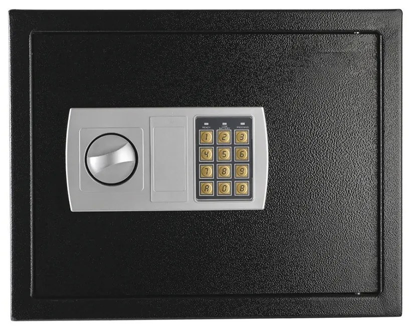 Seif digital, dimensiune mare, negru