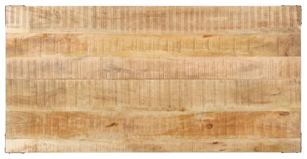 Masa de bucatarie, 140x70x76 cm, lemn masiv de mango nefinisat 1, 140 x 80 x 76 cm