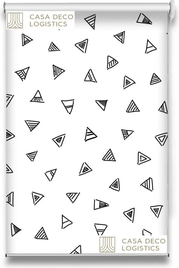Roletă textilă Urban 4005 cu model triunghiuri minimal