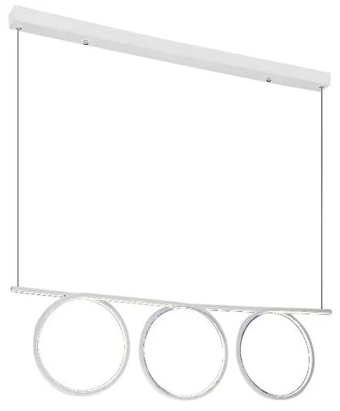 LED Lustră pe cablu LOOP 3xLED/20W/230V alb