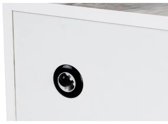 Masă de cafea PRIZMA, 35 x 90 cm, decor marmură