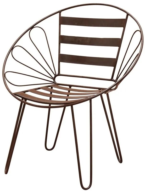 Scaun lounge din metal , "Folia"