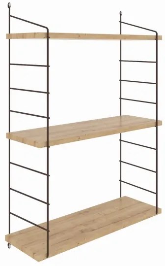 Etajeră de perete ARMONI 85x72 cm bej/maro