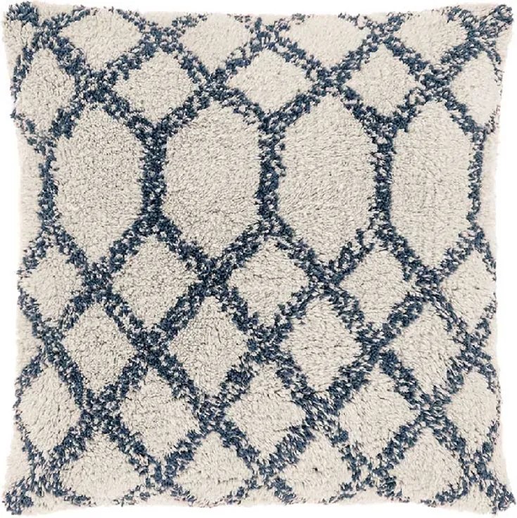 Perna decorativa MELANIE 45x45 cm, albastra