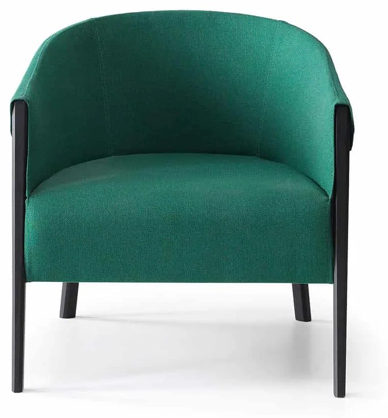 Fotoliu Calista, Negru-Verde, 80x72xH 80 cm