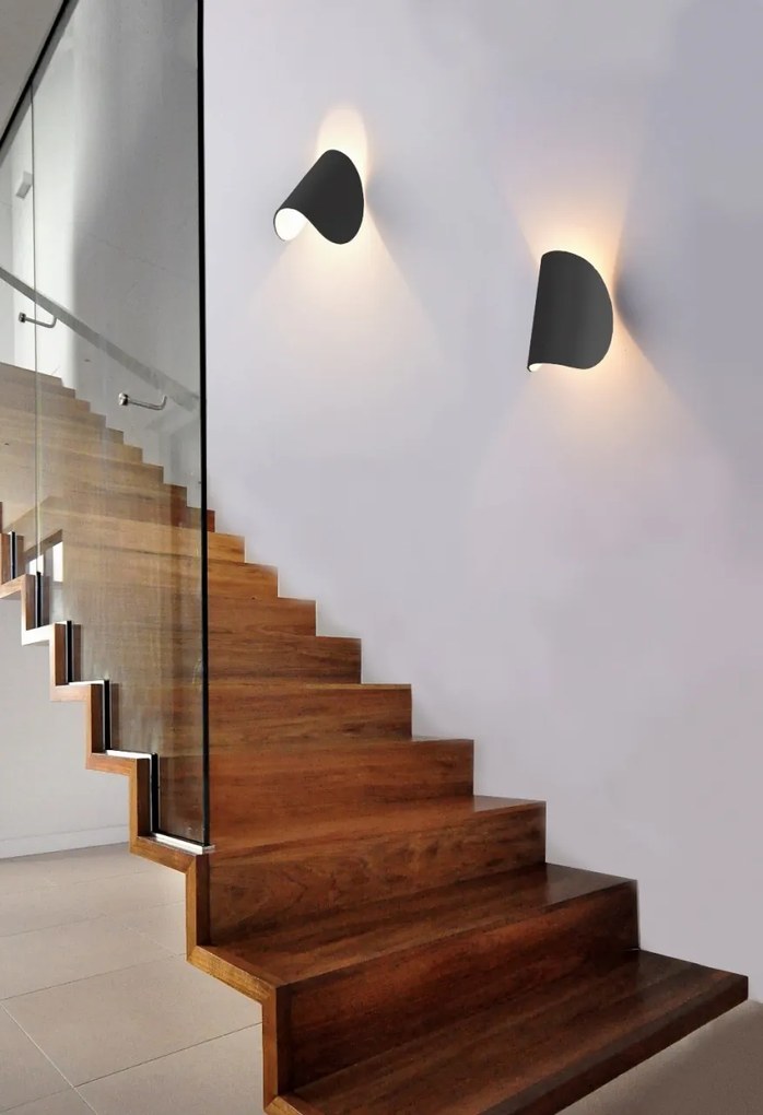 Aplica LED directionabila cu lumina ambientala IP44 Ceres neagra