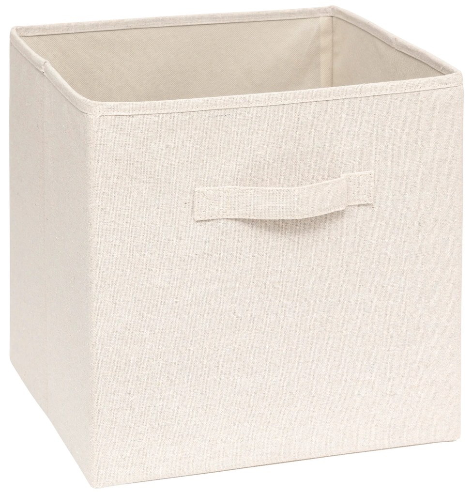 Recipient textil pentru depozitare TIDY, cu mânere, 31 x 31 x 31 cm