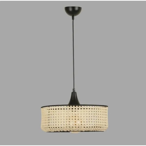 Lustră pe cablu ZACK 1xE27/60W/230V ratan