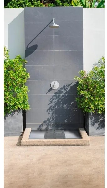 WENKO 22947100 - Covoraș de duș, interior & exterior, 55 x 55 cm, gri