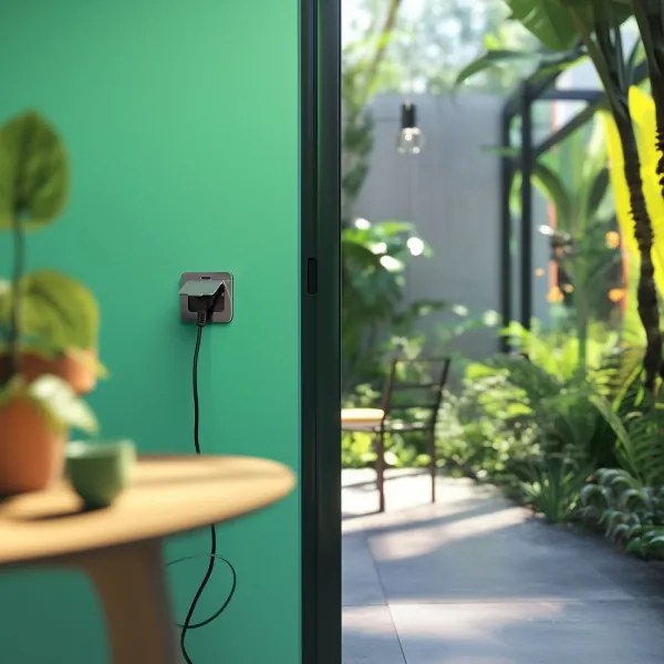 Priză încastrabilă de podea de exterior Brilagi IP55 crom mat dreptunghiular