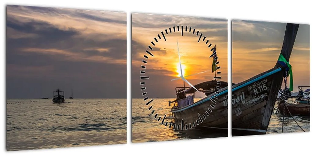 Tablou - Vas la mal (cu ceas) (90x30 cm)