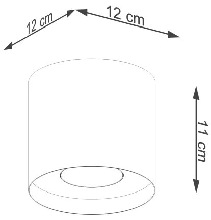 Spot Sollux SL.1283 MIKA 1xGU10/10W/230V auriu