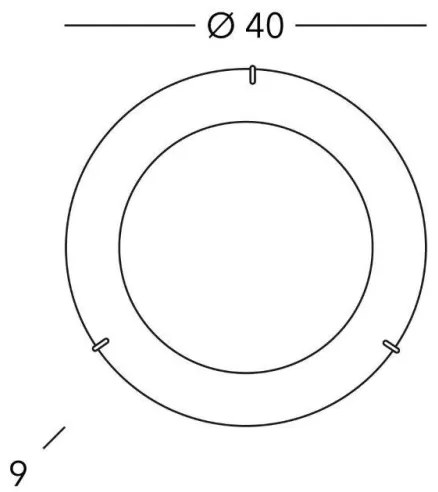 Plafonieră MOON 2xE27/60W/230V Kolarz A1306.12.4