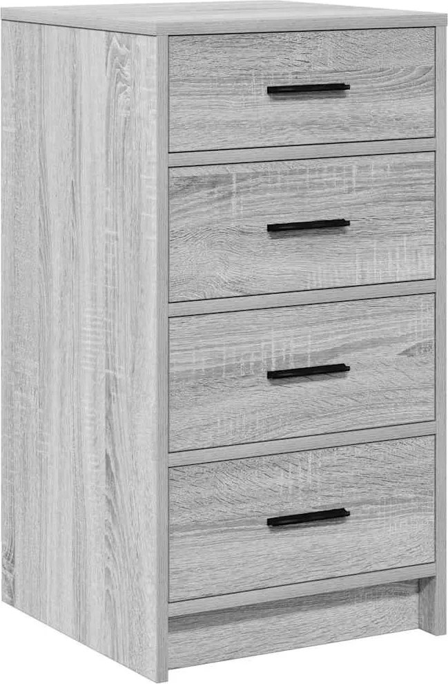 vidaXL Bufet cu sertar sonoma gri 40 x 41 x 75 cm Lemn compozit