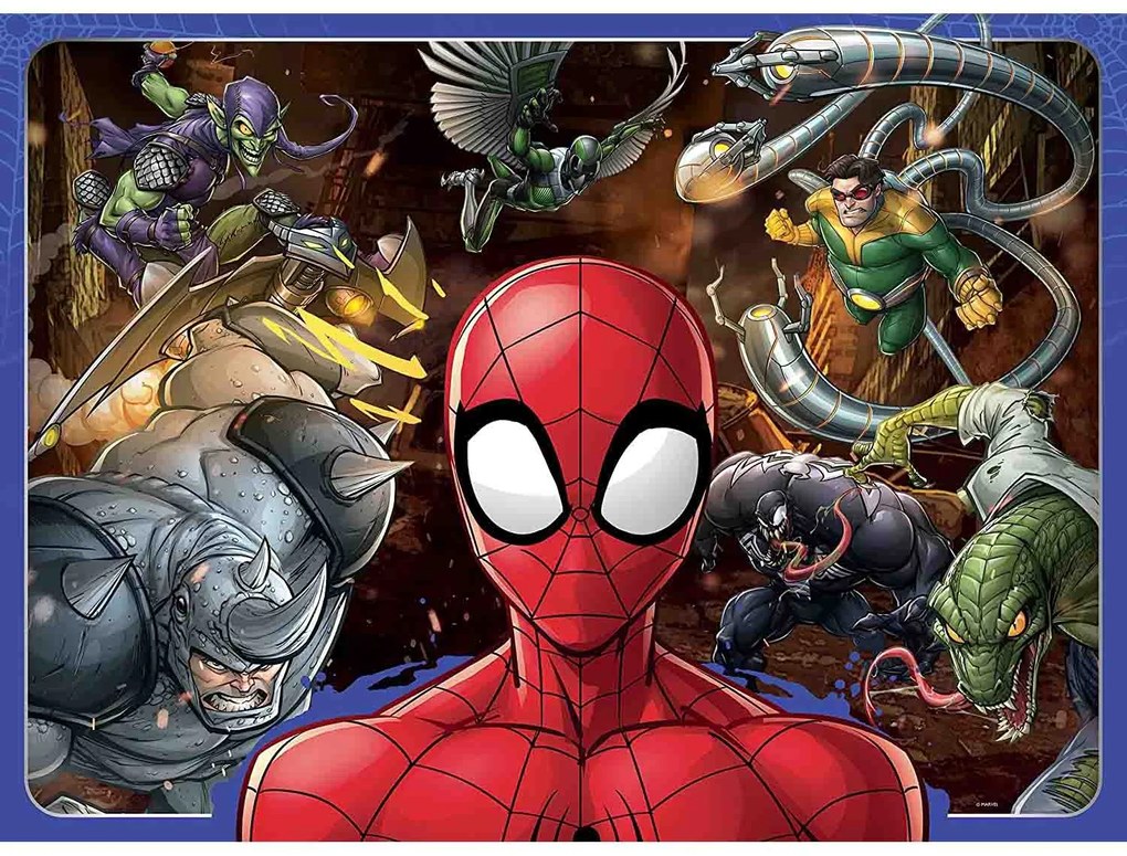 PUZZLE SPIDERMAN SI PERSONAJE, 100 PIESE - RAVENSBURGER (RVSPC10728)