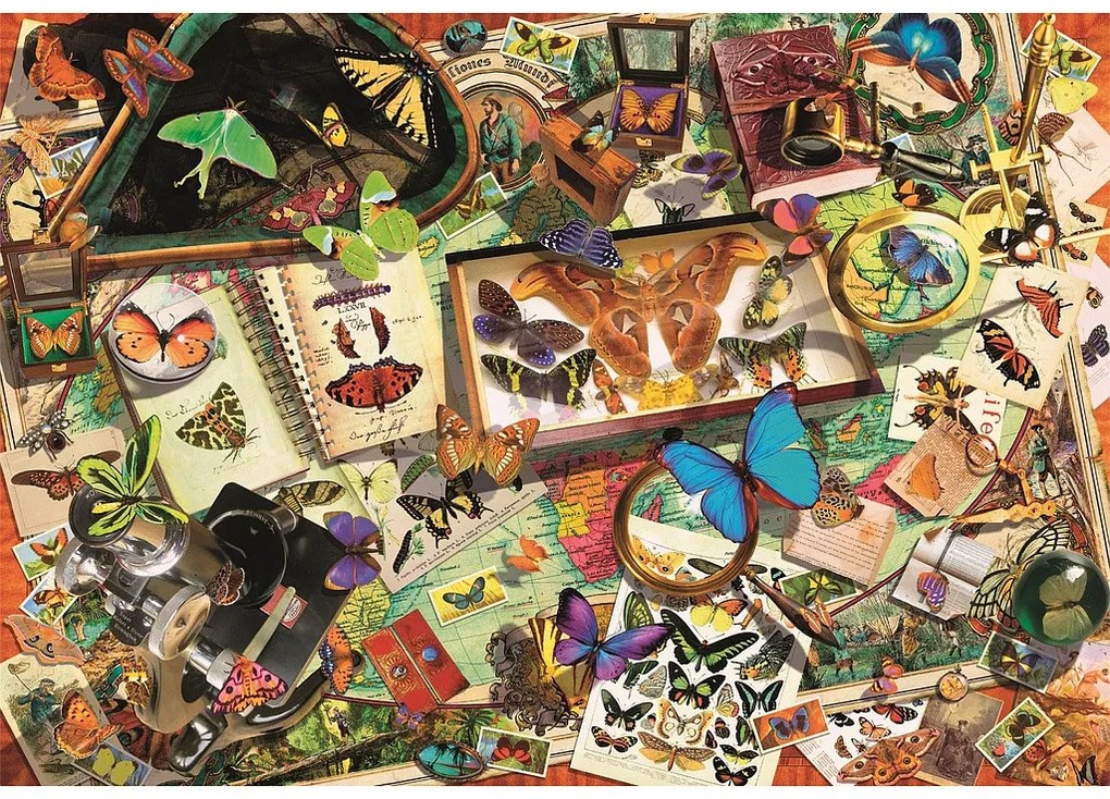Fluture Collector Puzzle compact Clementoni de 500 piese